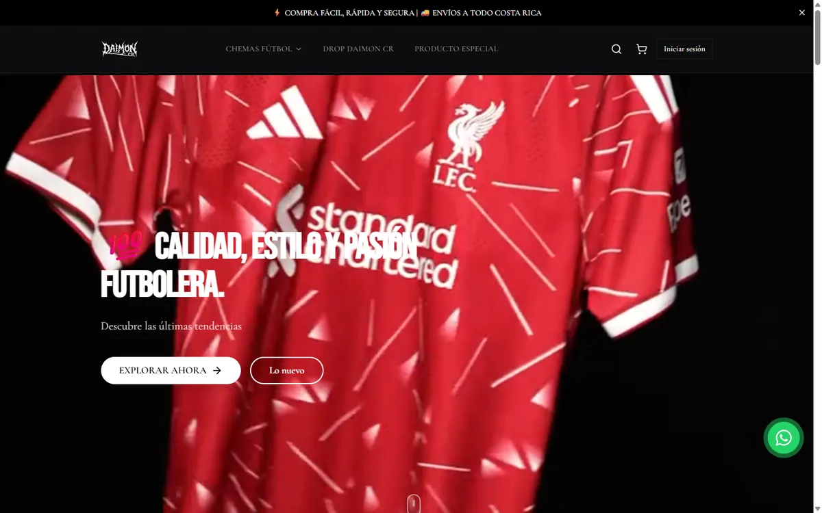 Tienda en línea de Daimon CR hecha con CatalogoCR
